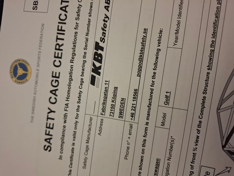 Golf MK1 Appendix K upp till -81