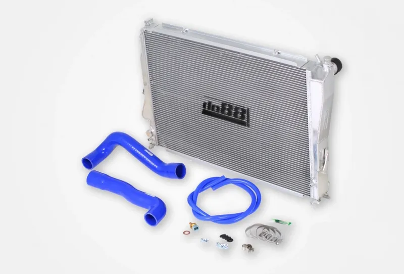 BMW M3 E46 Vattenkylare Aluminium, Blå slang