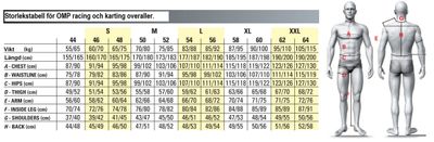 Overall OMP FIRST EVO racing overall 8856-2018
