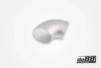 Aluminiumrör 90° 60x3 mm kort radie