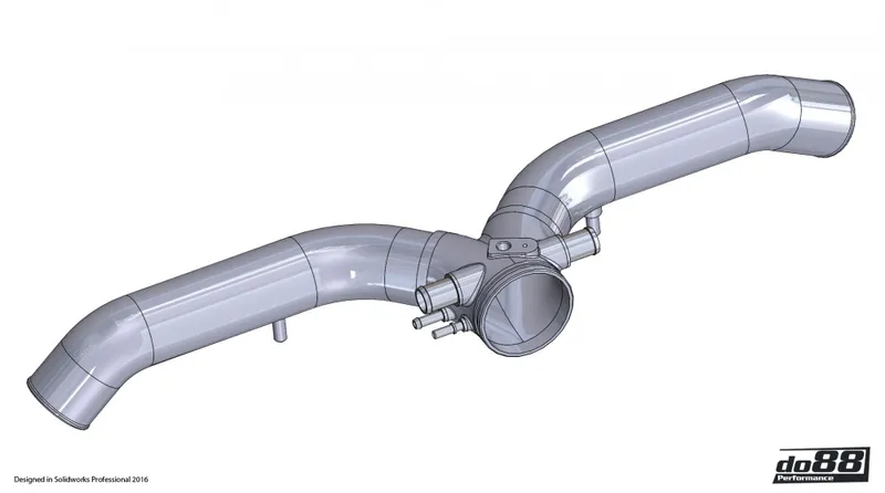 Porsche 997.2 Turbo (2010–2012) Y-rör, Silver