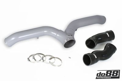 Porsche 997.1 Turbo Y-Rör, Silver för OEM IC