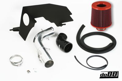 SAAB 9-3 2.0T 2005- Insugssystem med filter, svart slang
