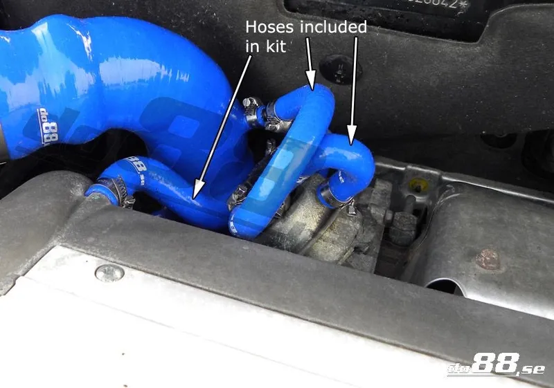 SAAB 9-3 2.0T (03–) Magnetventil & vevvent slangar Blå