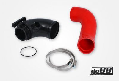 VAG 1.8 2.0 TSI (MQB) Turbo inloppsrör, Röd slang, OEM Turbo, OEM Luftburk