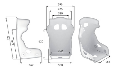OMP HTC ONE Kolfiber Racingstol