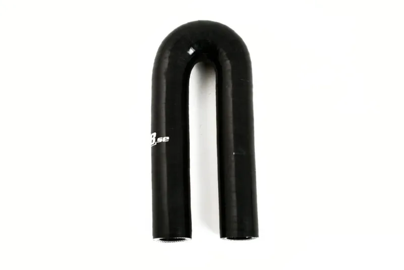 Silikonslang Svart 180° 0,3125" (8mm)