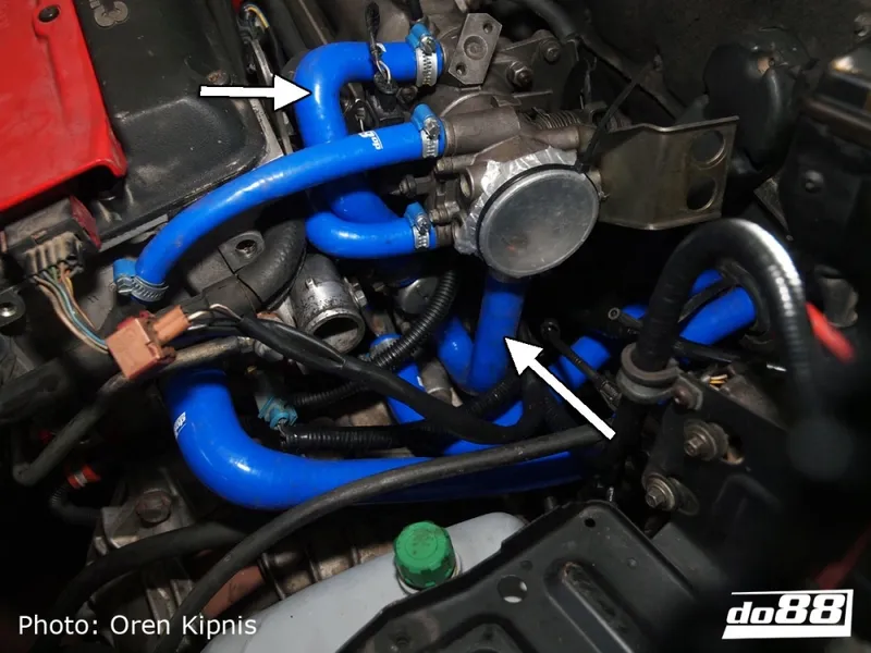 SAAB 9000 Turbo (91–98) Tomgångsmotorslangar Svart