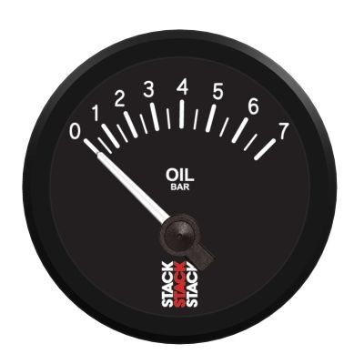 Elektrisk 52mm oljetrycksmätare 0-7 bar STACK 3201