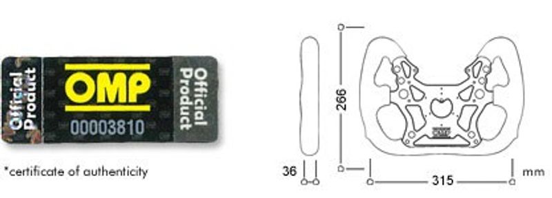 Ratt Aluminium 310 passar GT/Motec/AIM MXL plan Dia 315mm