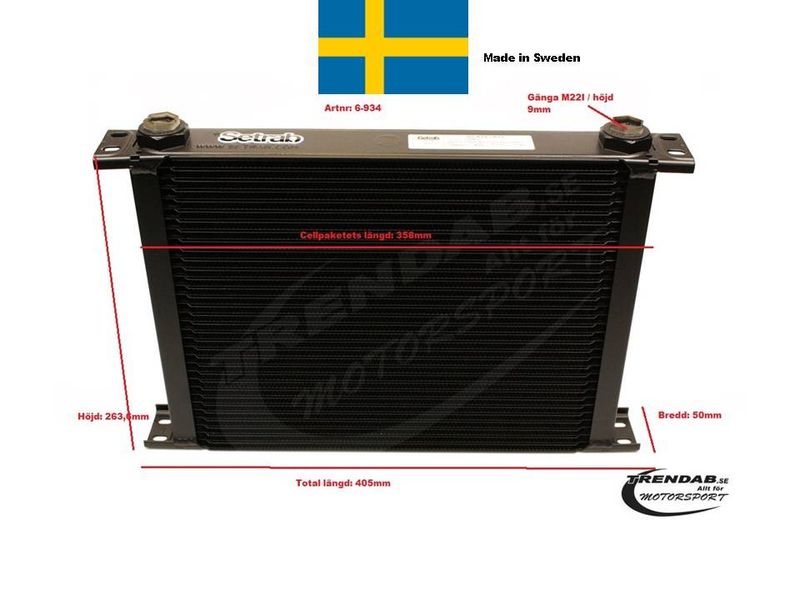 Setrab Oljekylare 34 Rader