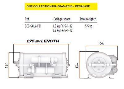 OMP CESAL4 SE – Elektriskt släcksystem FIA 8865-2015