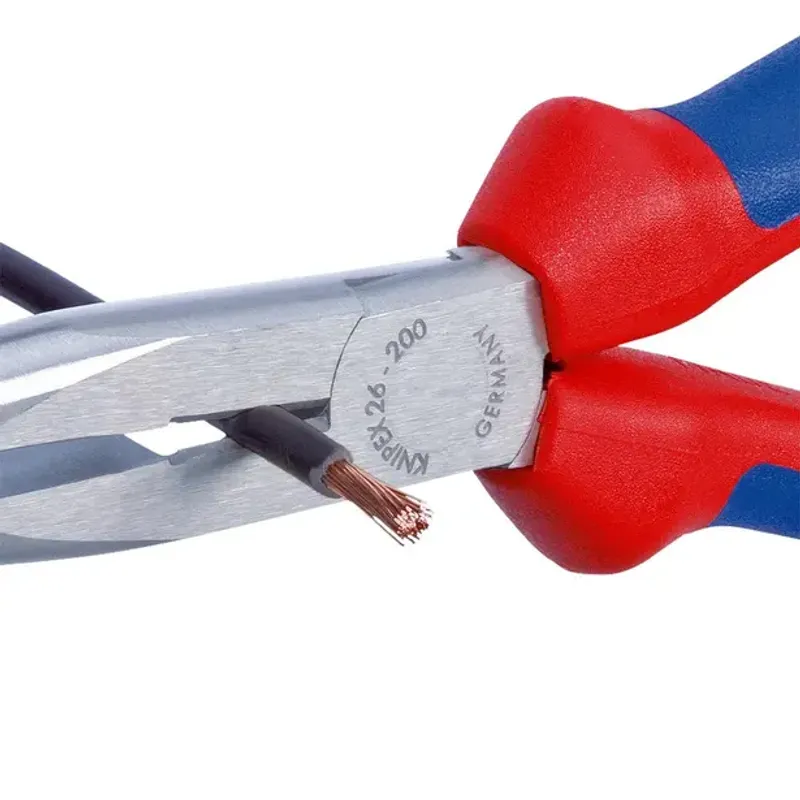KNIPEX Flacktång vinklad med skär 200 mm