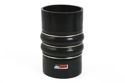 Silikonslang Svart Flexkoppling 2-Steg 3,5" (89mm)