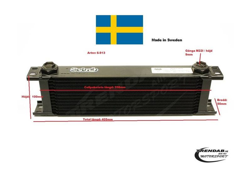 Setrab Oljekylare 13 Rader