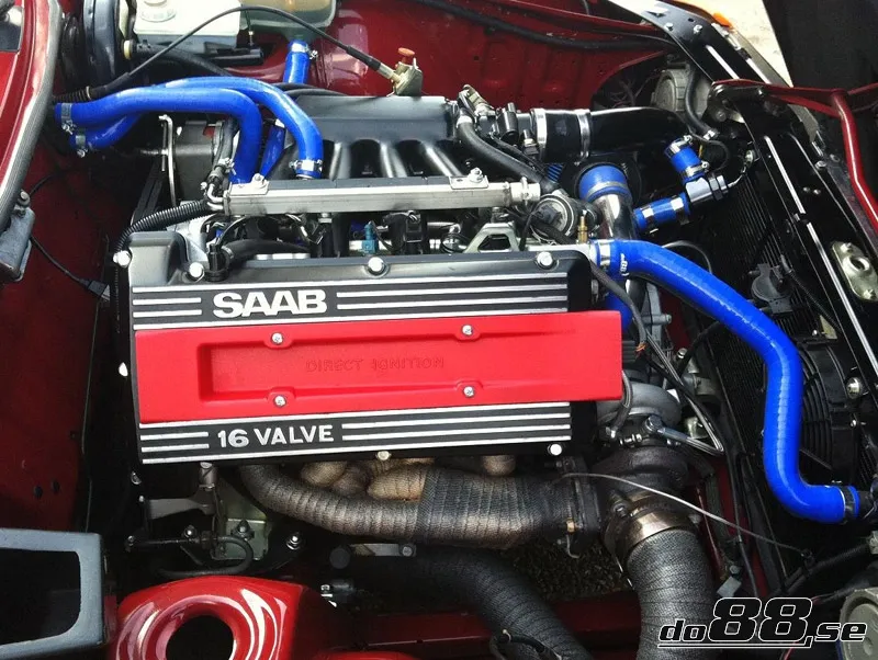 Kylarslangkit SAAB 900 Turbo 16 (84–93) Röd