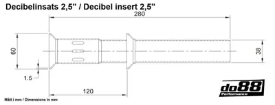 Decibelinsats 2,5" (63 mm)