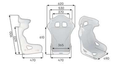 OMP HRC-R GT Racingstol