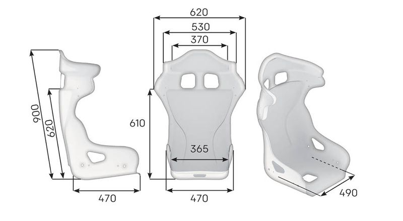 OMP HRC-R GT Racingstol
