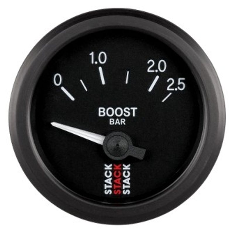 STACK Professionell 52 mm Turbotrycksmätare 0–2,5 bar