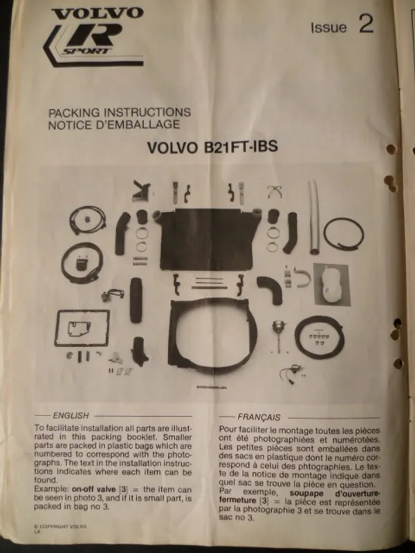 Volvo 240 Turbo (B21FT) Tryckslangar Blå
