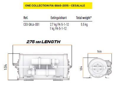 OMP CESAL4 LE – Elektriskt släcksystem FIA 8865-2015