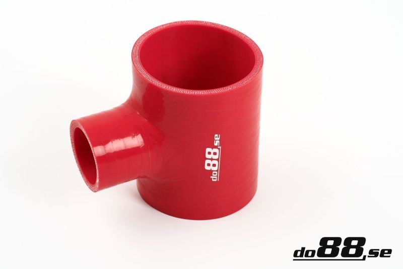 Silikonslang Röd T 3´´ + 2´´ (76+51mm)