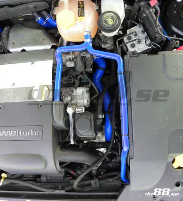 SAAB 9-3 2.0T (03–) Kylarslangar Blå