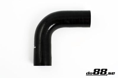 Silikonslang Svart 90 grader 1,875´´ (48mm)