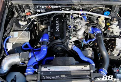 Kylarslangar Komplement Svart Volvo 940 (92–98)