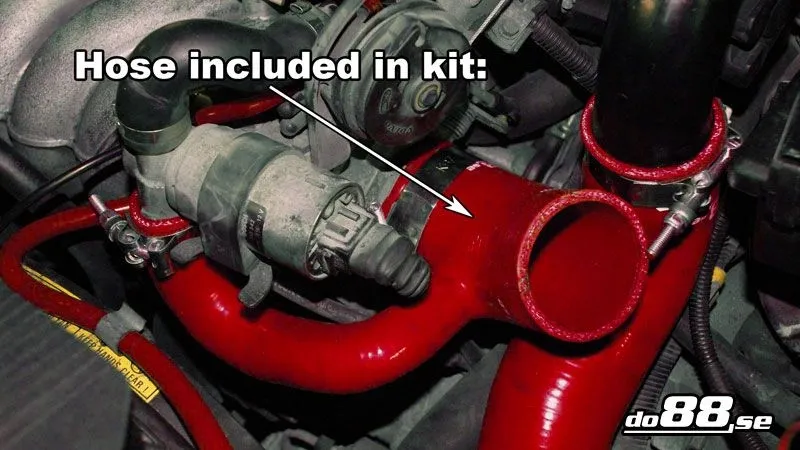 Volvo 850 / S70 / V70 Turbo (94–98) Spjällhusslang Röd