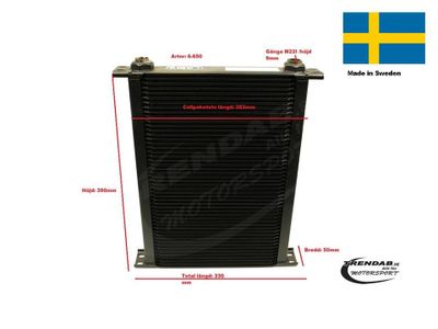 Oljekylare 50 rader cellpaket L:283mm H: 390 mm