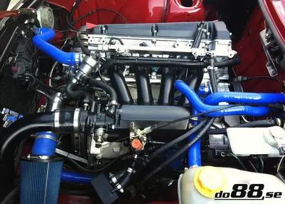 Kylarslangkit SAAB 900 Turbo 16 (84–93) Röd