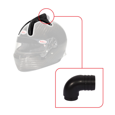 FORCED AIR 10 HOLE TOP/90 DEGREE NOZZLE (V05) KIT - CARBON FIBER BELL HELMET