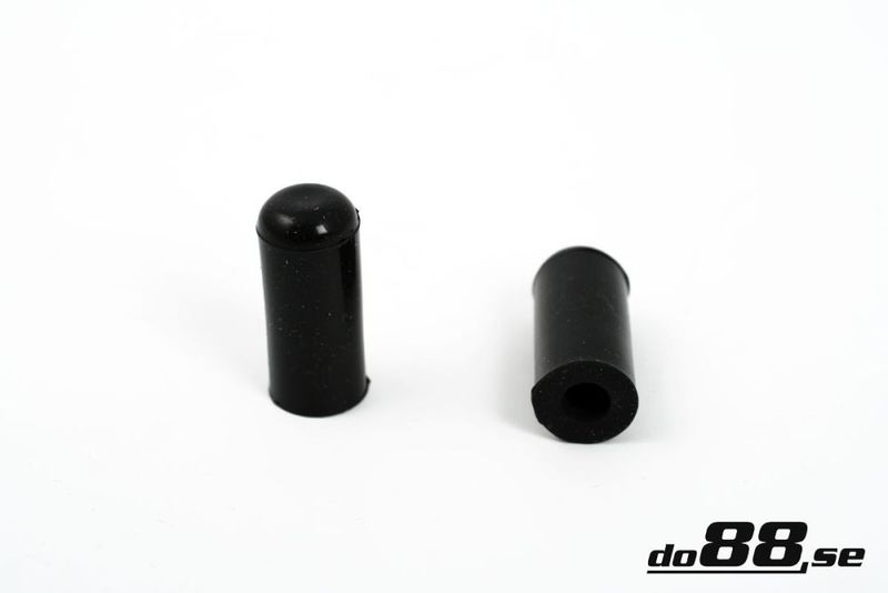 Silikonhatt 4mm Svart