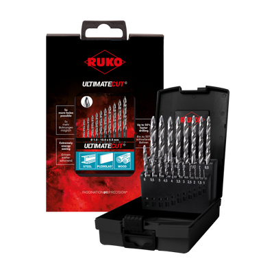 RUKO Ultimatecut Spiralborr FlowStep 1–10 mm