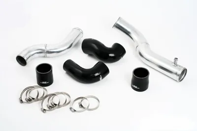 Volvo 740/940 Turbo Toppanslutning Rörkit med Svarta Slangar