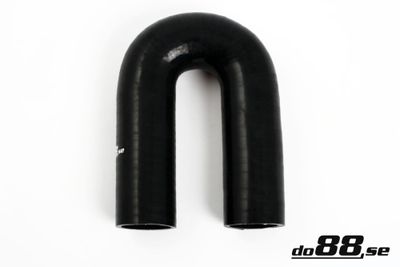 Silikonslang Svart 180 grader 2,125´´ (54mm)