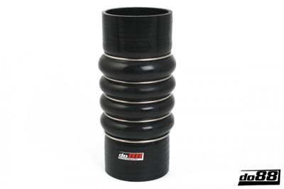 Silikonslang Svart Flexkoppling 4-Steg 3´´ (76mm)