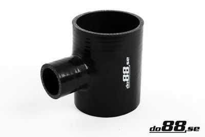 Silikonslang Svart T 3´´ + 1´´  (76mm+25mm)