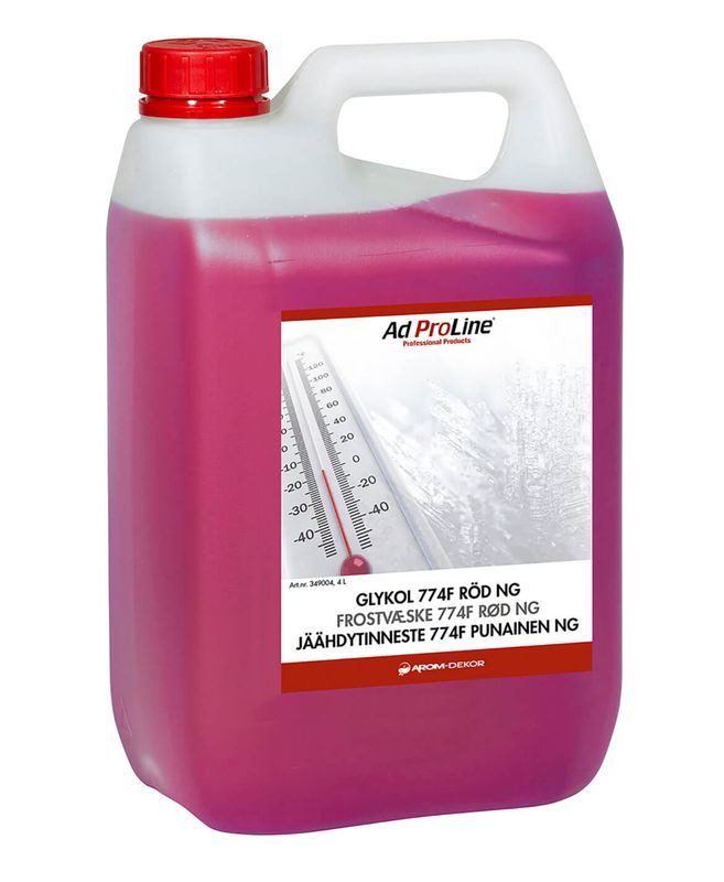 Glykol 774F Röd 4 liter