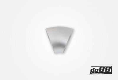 Aluminiumrör 45° 50x3 mm, kort radie