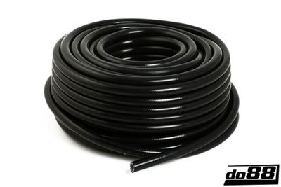 Silikonslang Armerad Svart 0,875´´ (22mm)