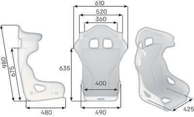 OMP HRC-R GT Racingstol