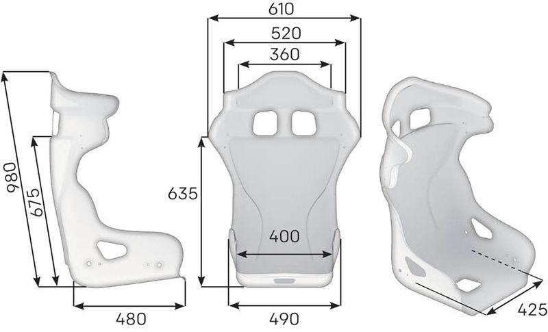 OMP HRC-R GT Racingstol