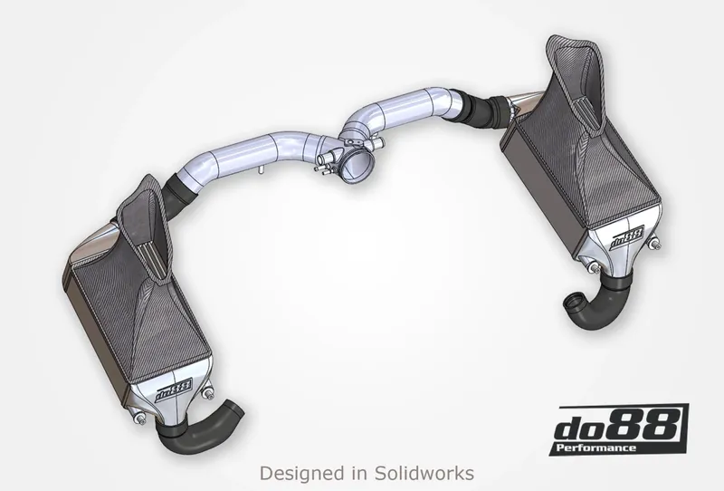 Porsche 911 (997.2) Turbo / Turbo S (10–12) Intercooler Kit MERA för OEM Y-rör