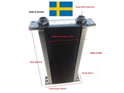 Oljekylare 50 rader cellpaket L:163 mm Höjd: 388,5 mm