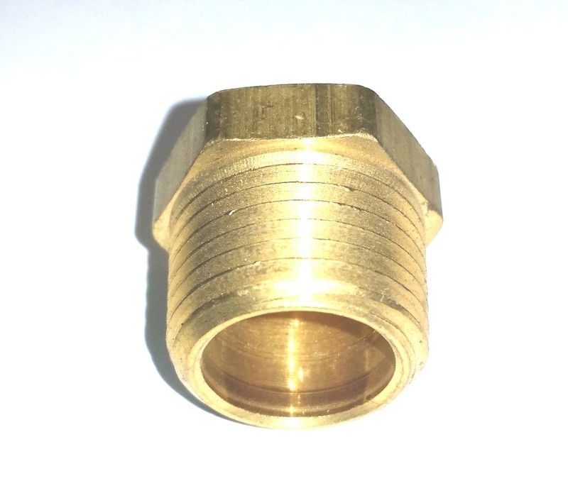 Mässingsplugg 1/2 NPT