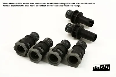 Volvo C30/C70/S40/V50 Turbo (04–13) Värmepaketslangar Blå