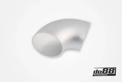 Aluminiumrör 90° 76x3 mm kort radie